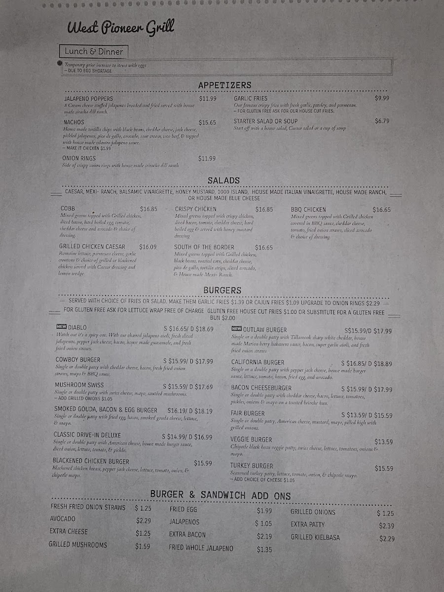 Menu West Pioneer Grill-2