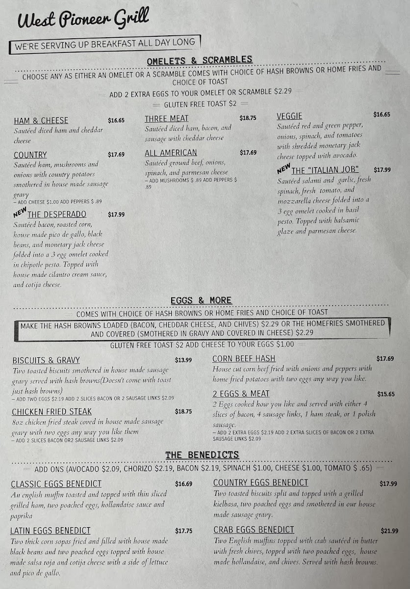 Menu West Pioneer Grill-3