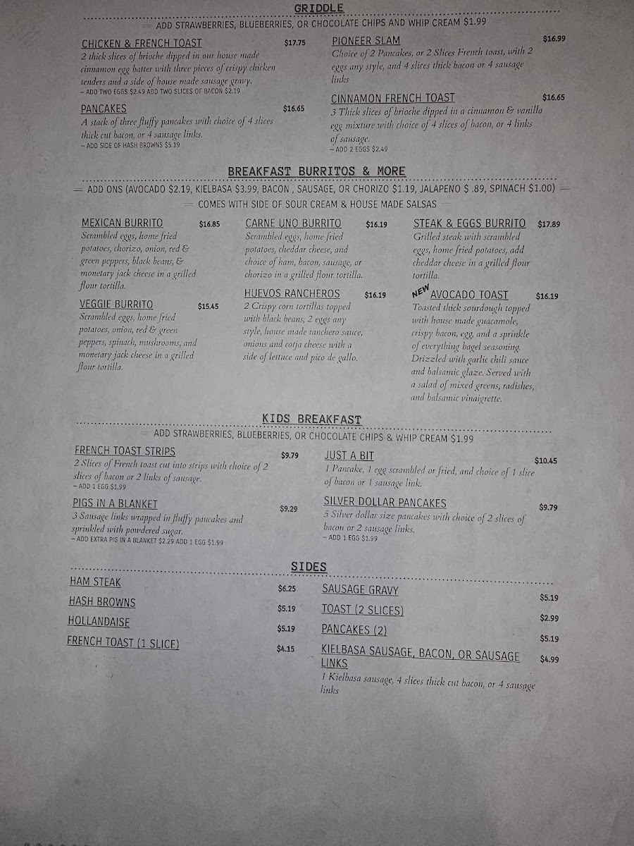 Menu West Pioneer Grill-4