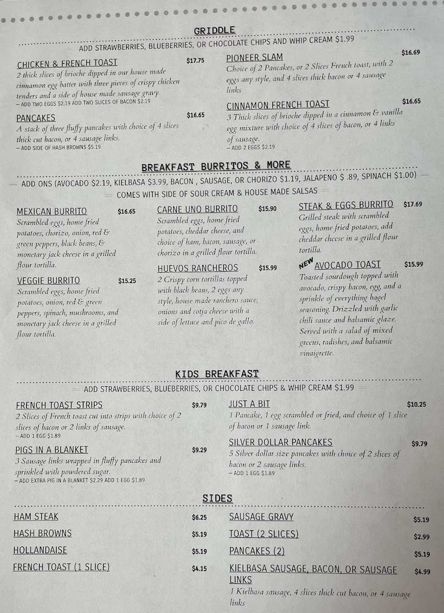 Menu West Pioneer Grill-6
