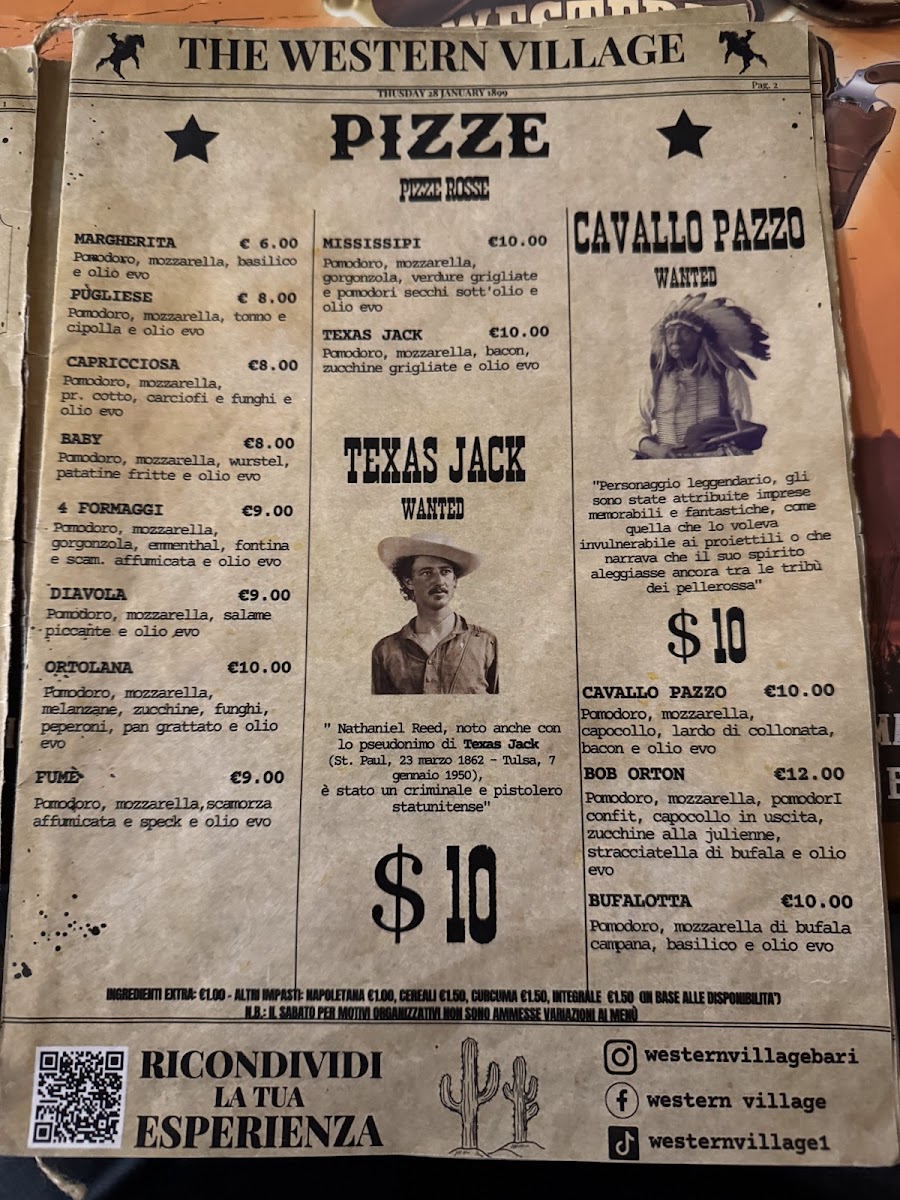 Menu Western Village-6