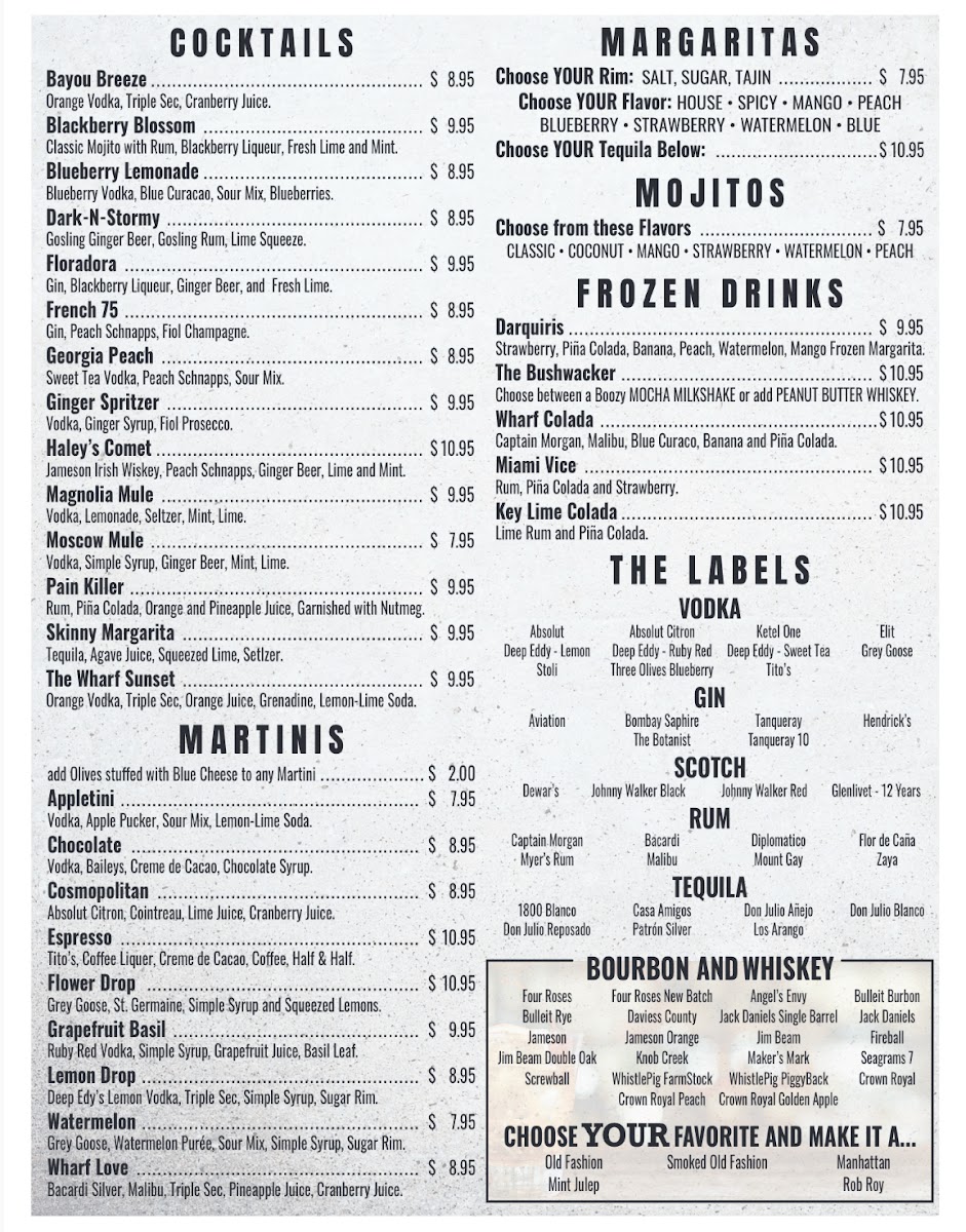 Menu Wharf 850-3