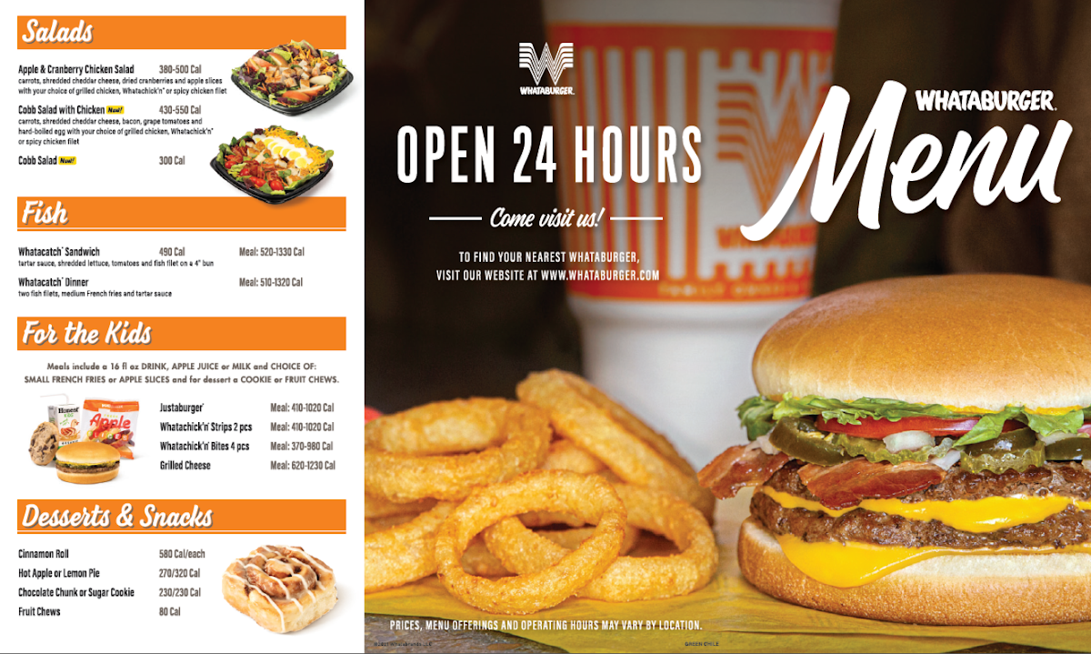 Whataburger Weatherford Menu-2
