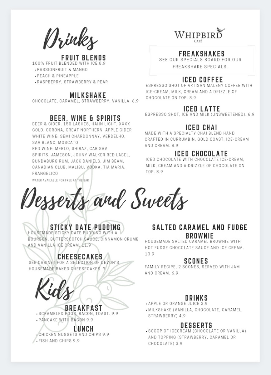 Menu Whipbird-9