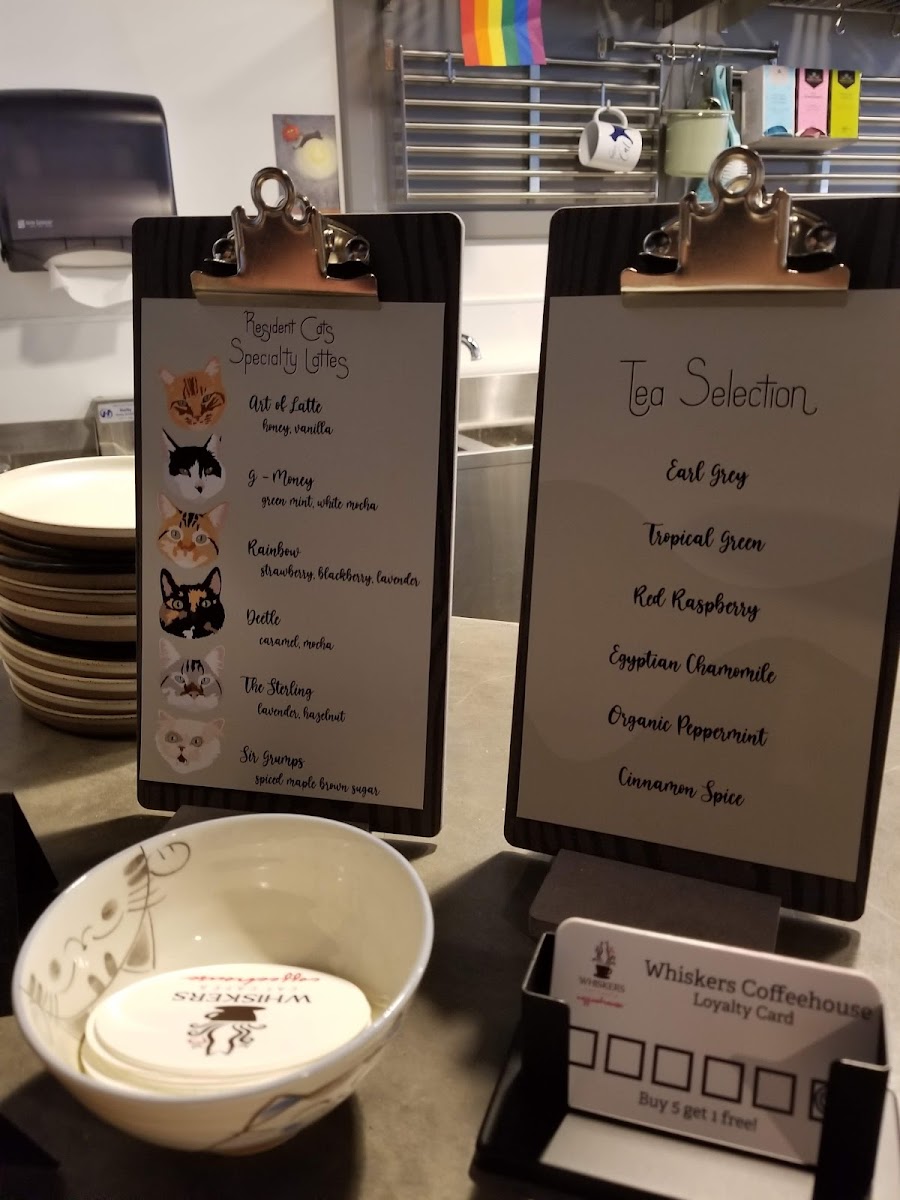 Menu Whiskers Cat Cafe & Coffeehouse-4