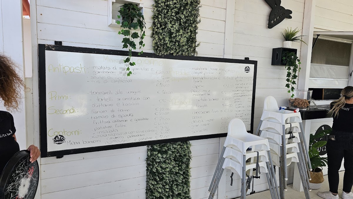 Menu White Beach Bar Restaurant And Resort-4