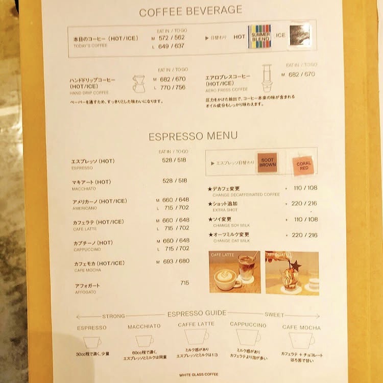 Menu White Glass Coffee-10
