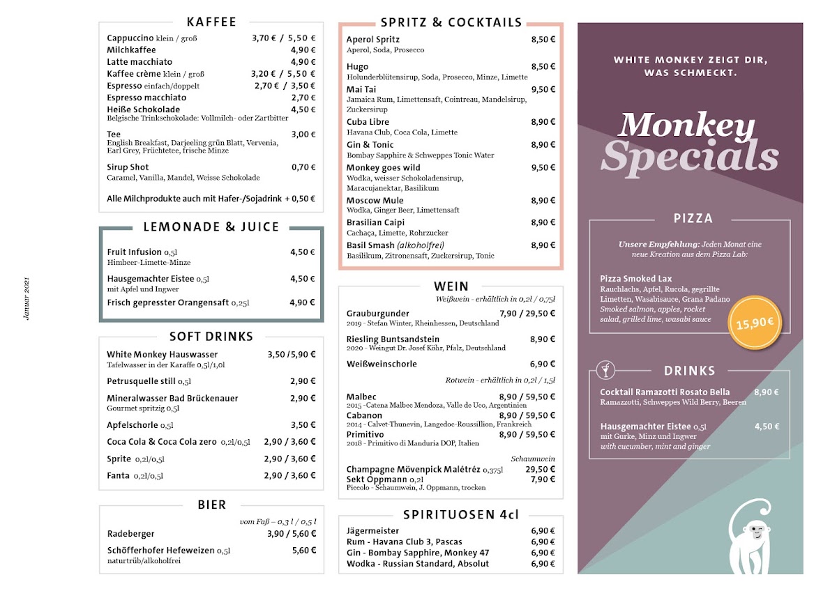 Menu White Monkey Dusseldorf Airport-6