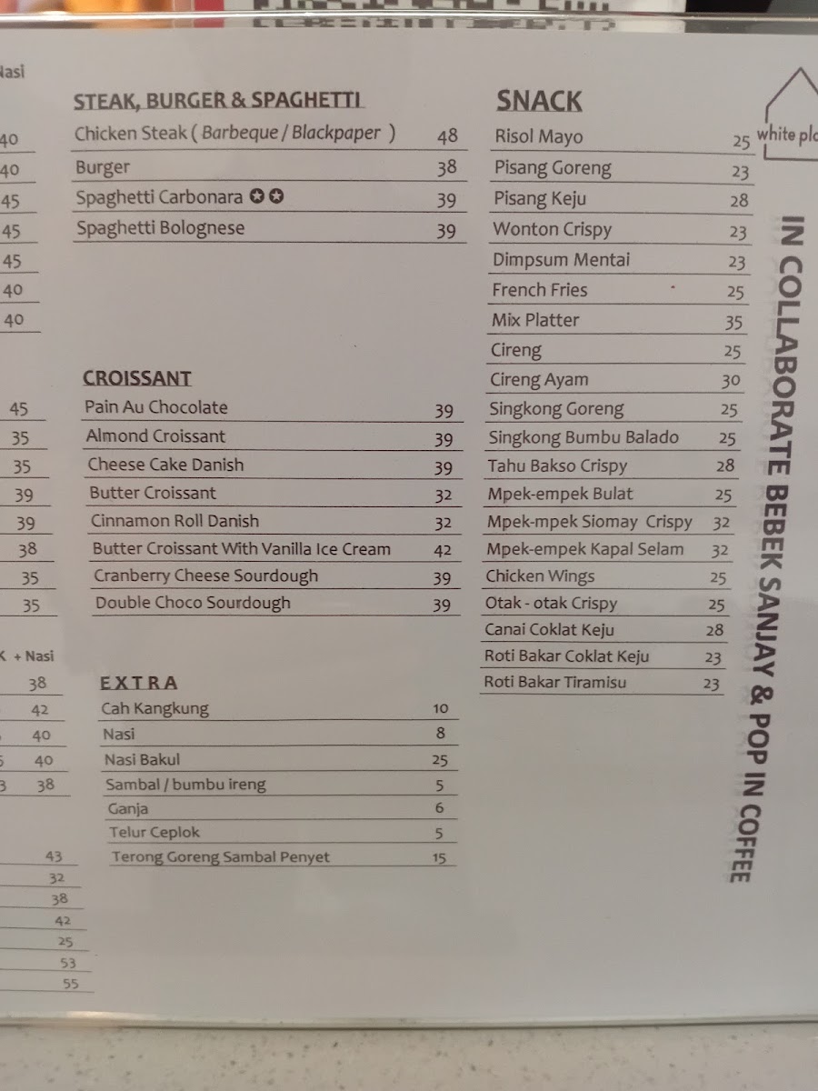 Menu White Place-4