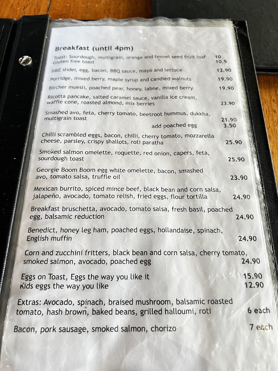 Menu White Rabbit Restaurant Brighton-1