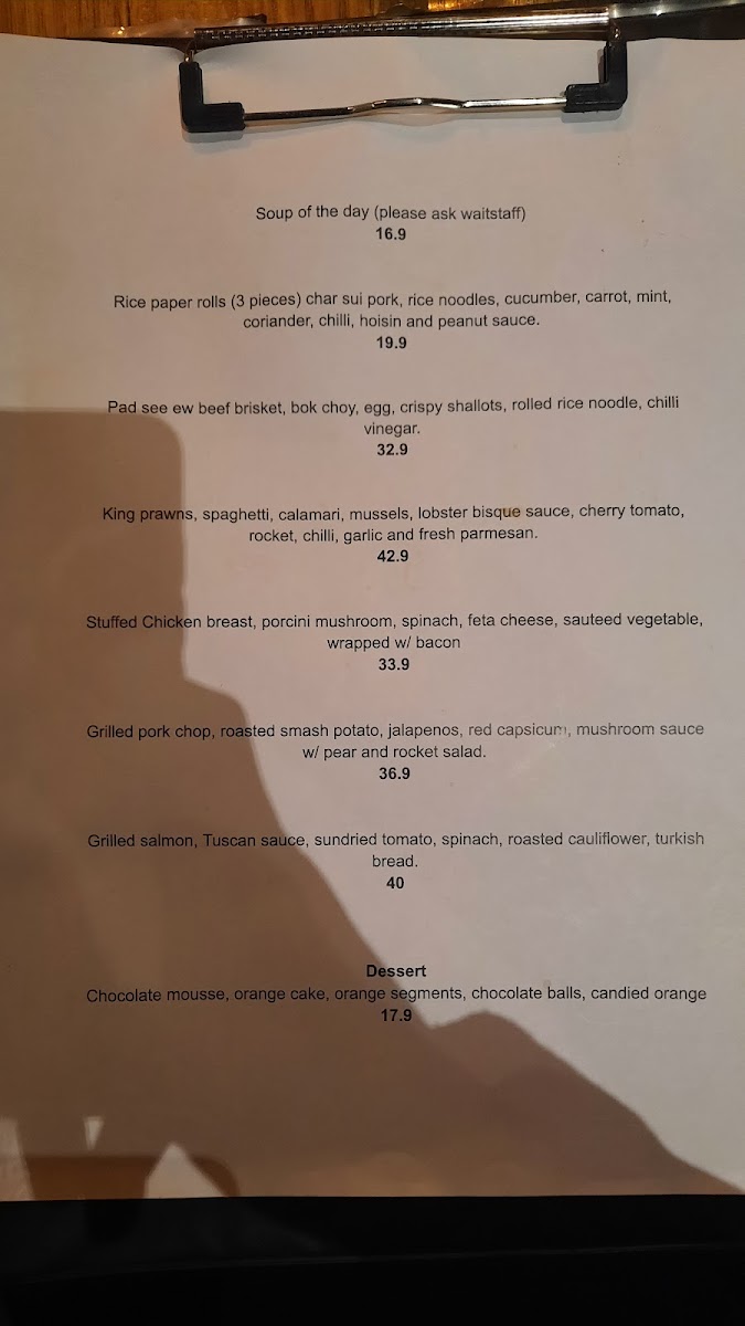 Menu White Rabbit Restaurant Brighton-3