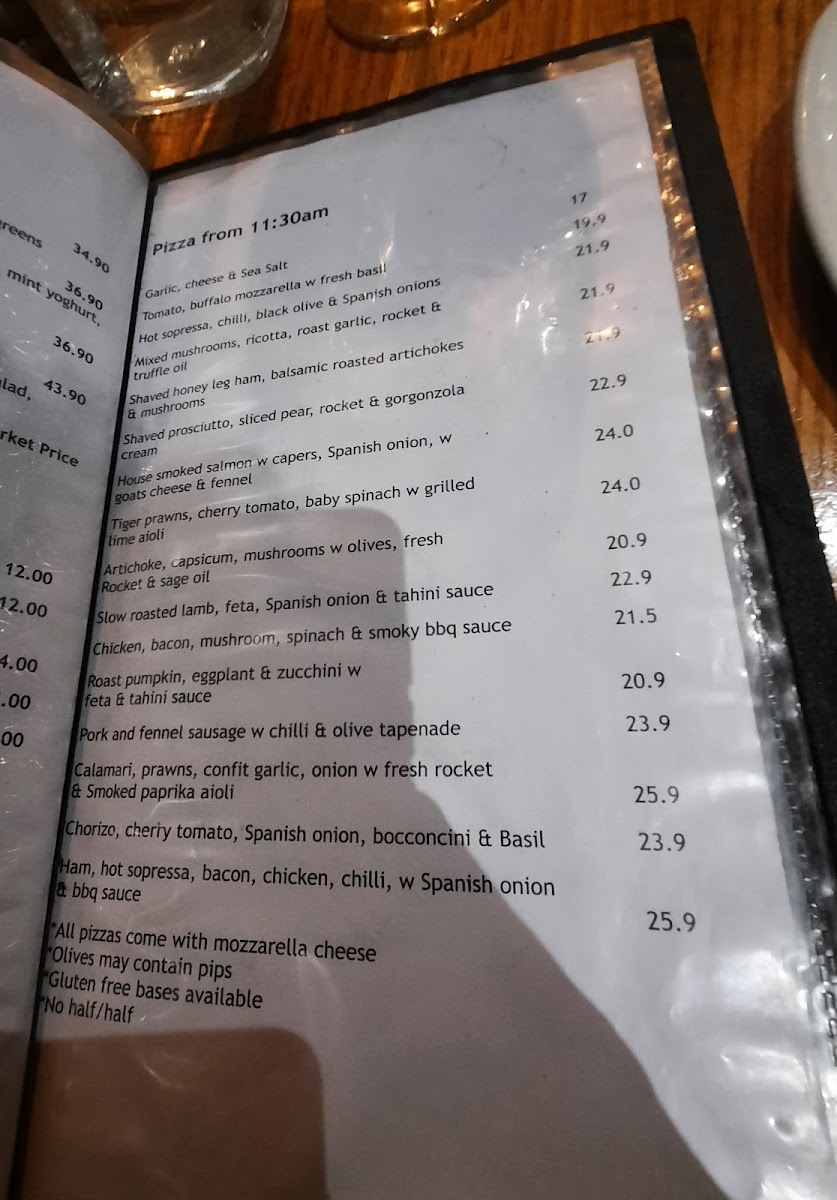 Menu White Rabbit Restaurant Brighton-6