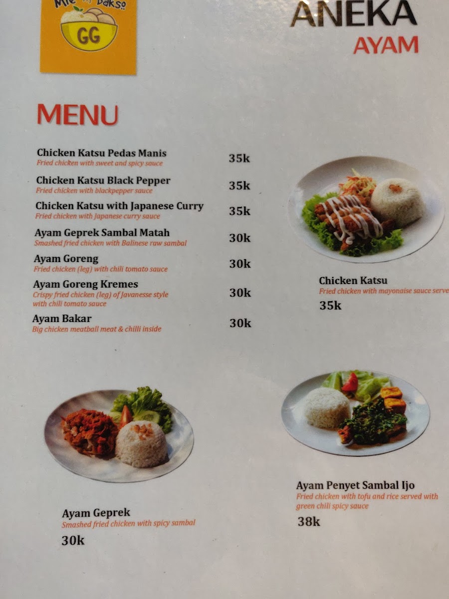 Menu White Yellow Resto-9
