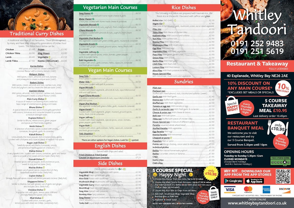 Menu Whitley Bay Tandoori-1