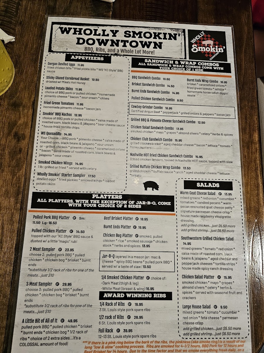 Menu Wholly Smokin’-8