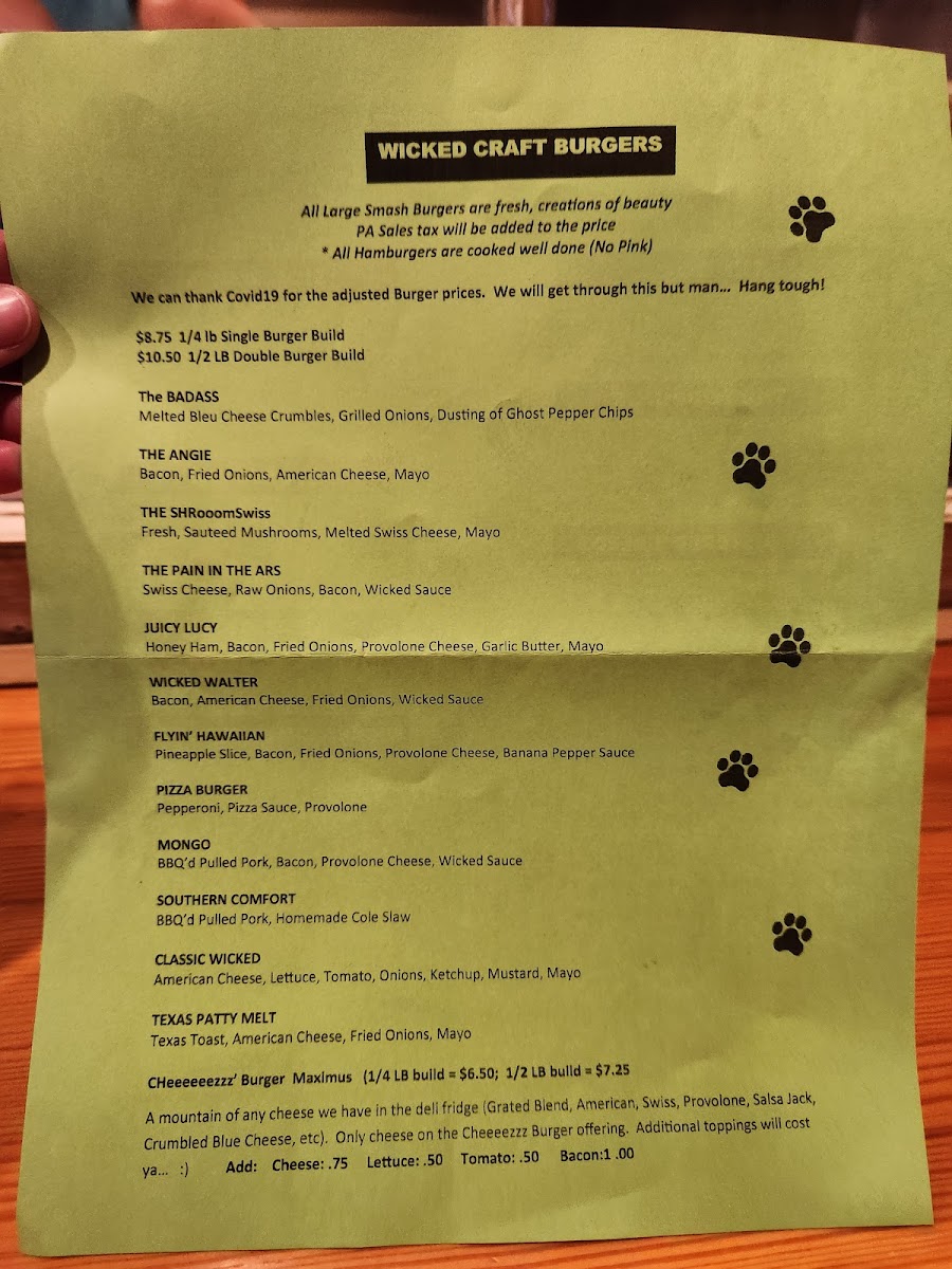 Menu Wicked Dog Grille-4