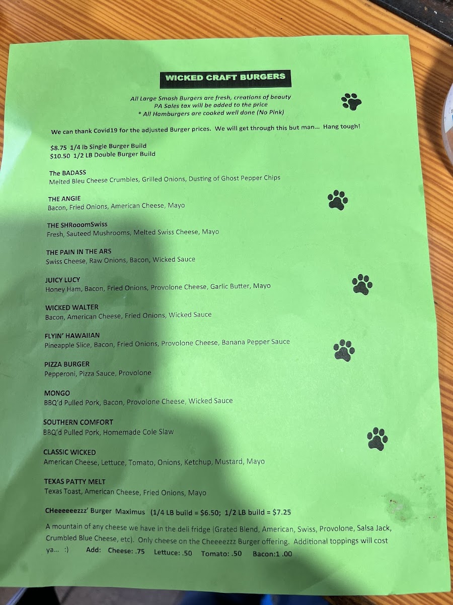 Menu Wicked Dog Grille-5