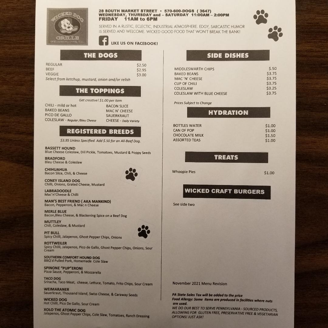 Menu Wicked Dog Grille-6