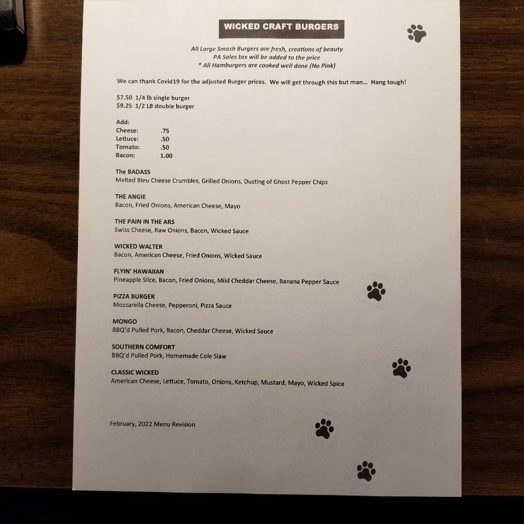 Menu Wicked Dog Grille-7