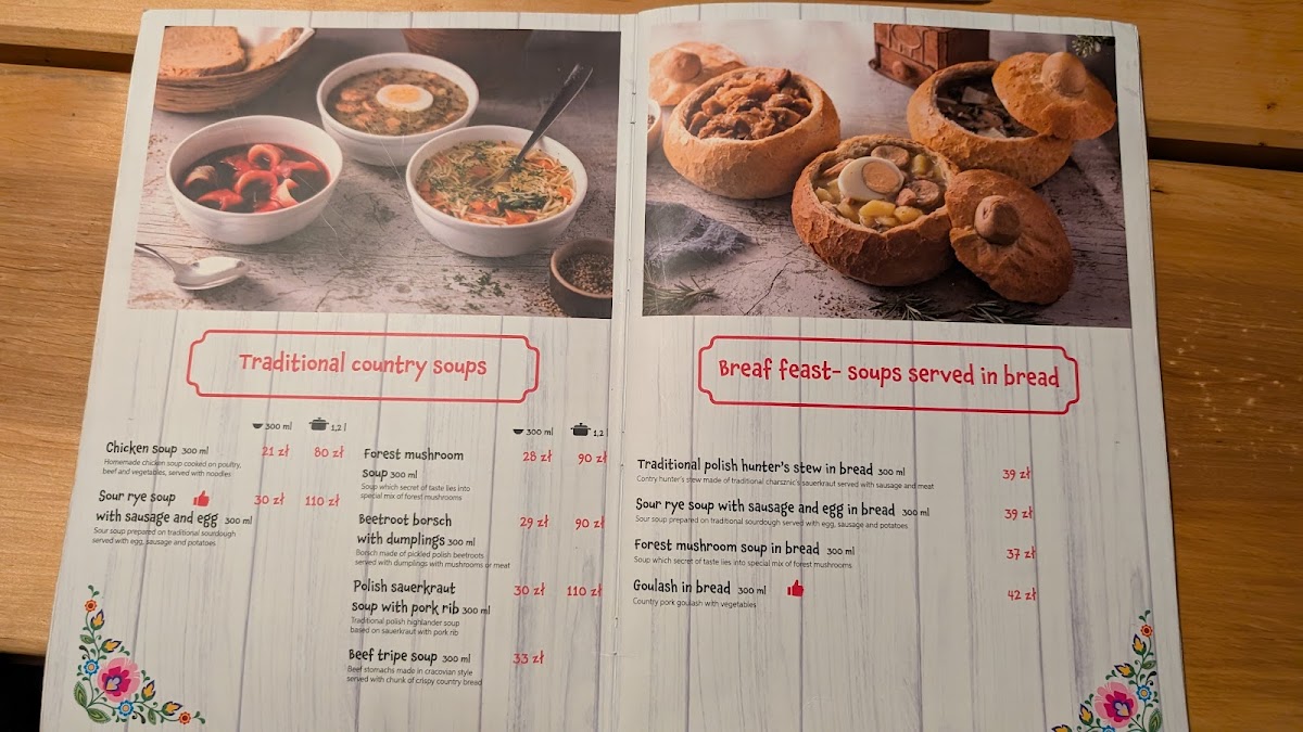 Menu Wiejskie Jadło-1