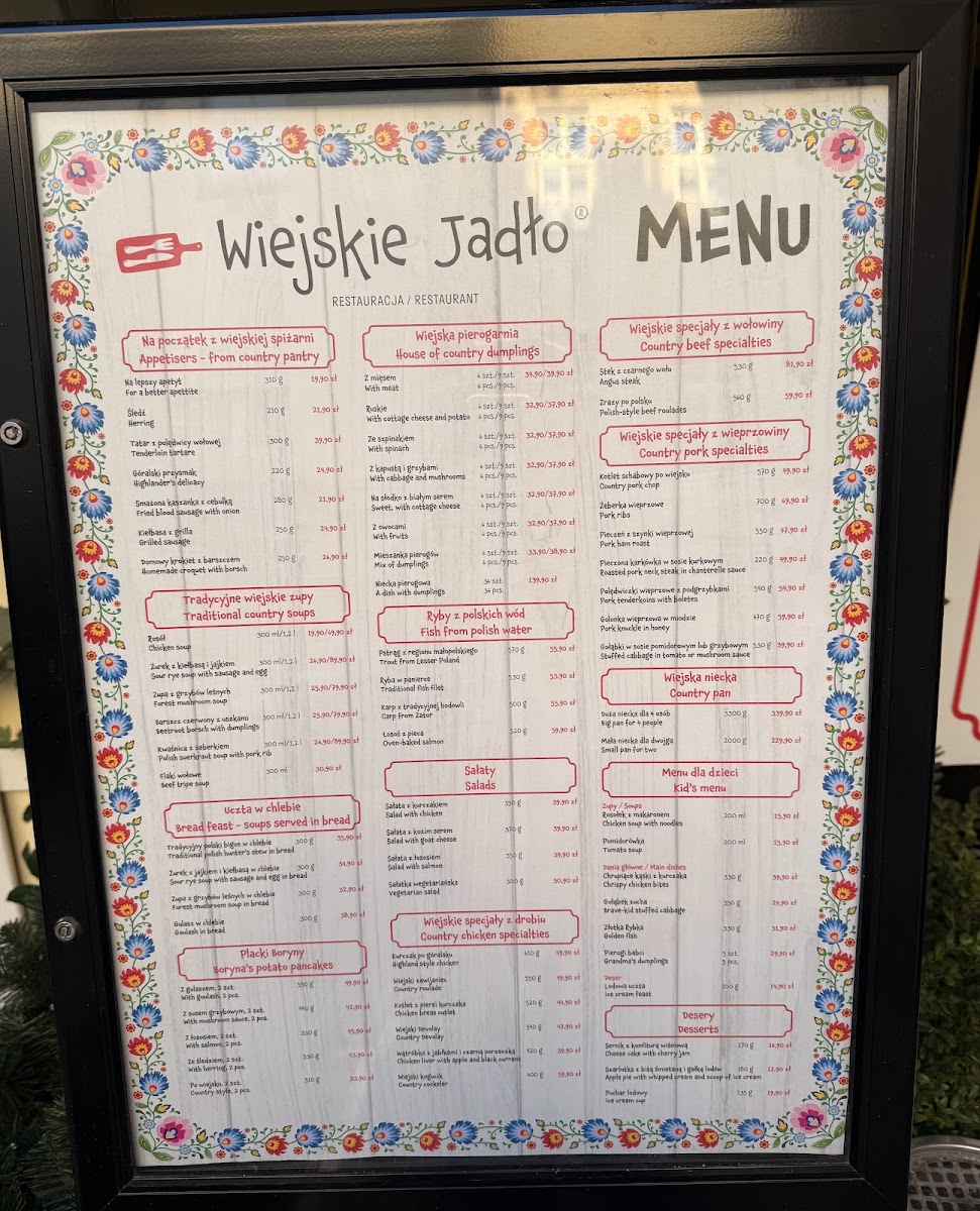Menu Wiejskie Jadło-3