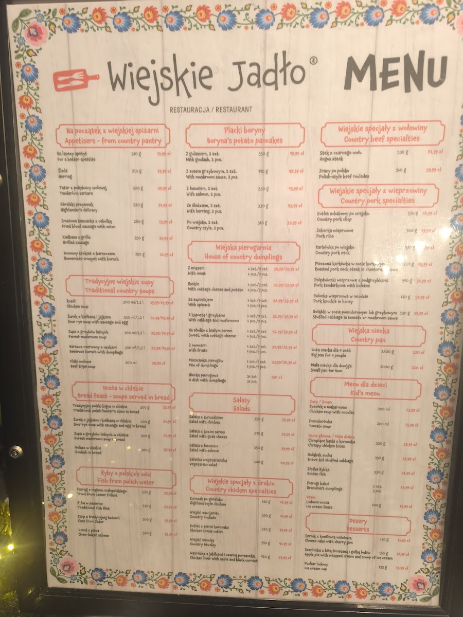 Menu Wiejskie Jadło-8