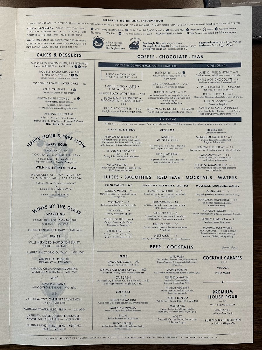 Menu Wild Honey Mandarin Gallery-1