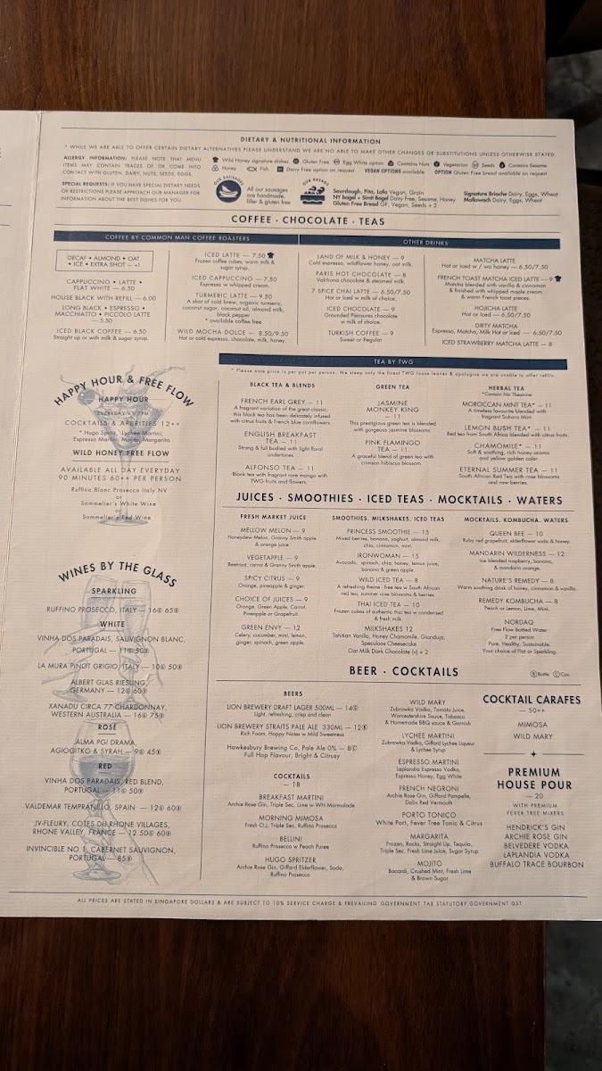 Menu Wild Honey Mandarin Gallery-3