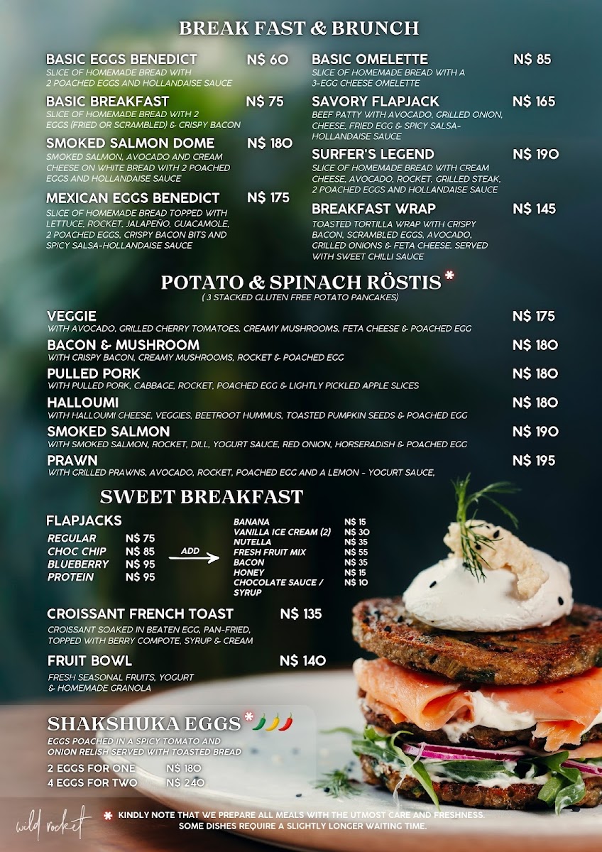 Menu Wild Rocket Cafe-1