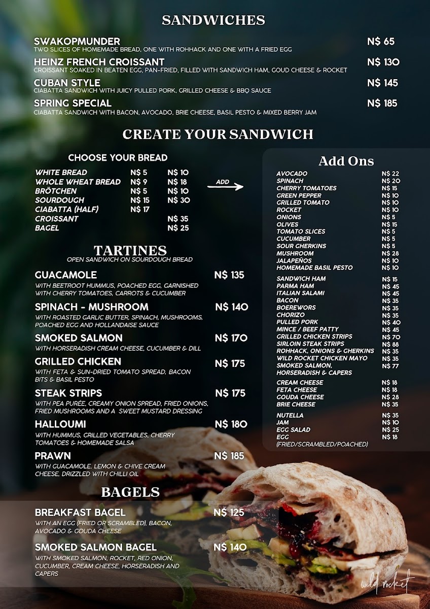 Menu Wild Rocket Cafe-8