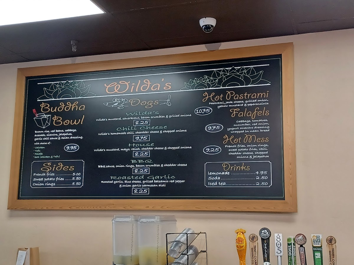 Menu Wilda's Grill-1