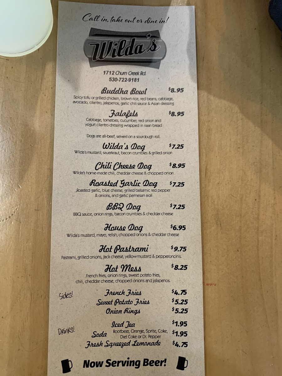 Menu Wilda's Grill-6