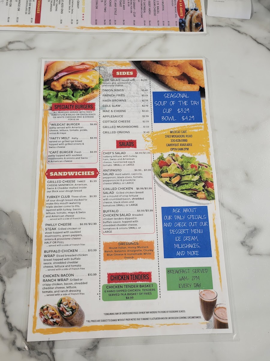 Menu Wildcat Café-1