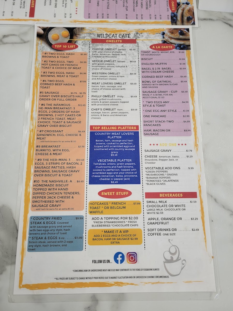 Menu Wildcat Café-4