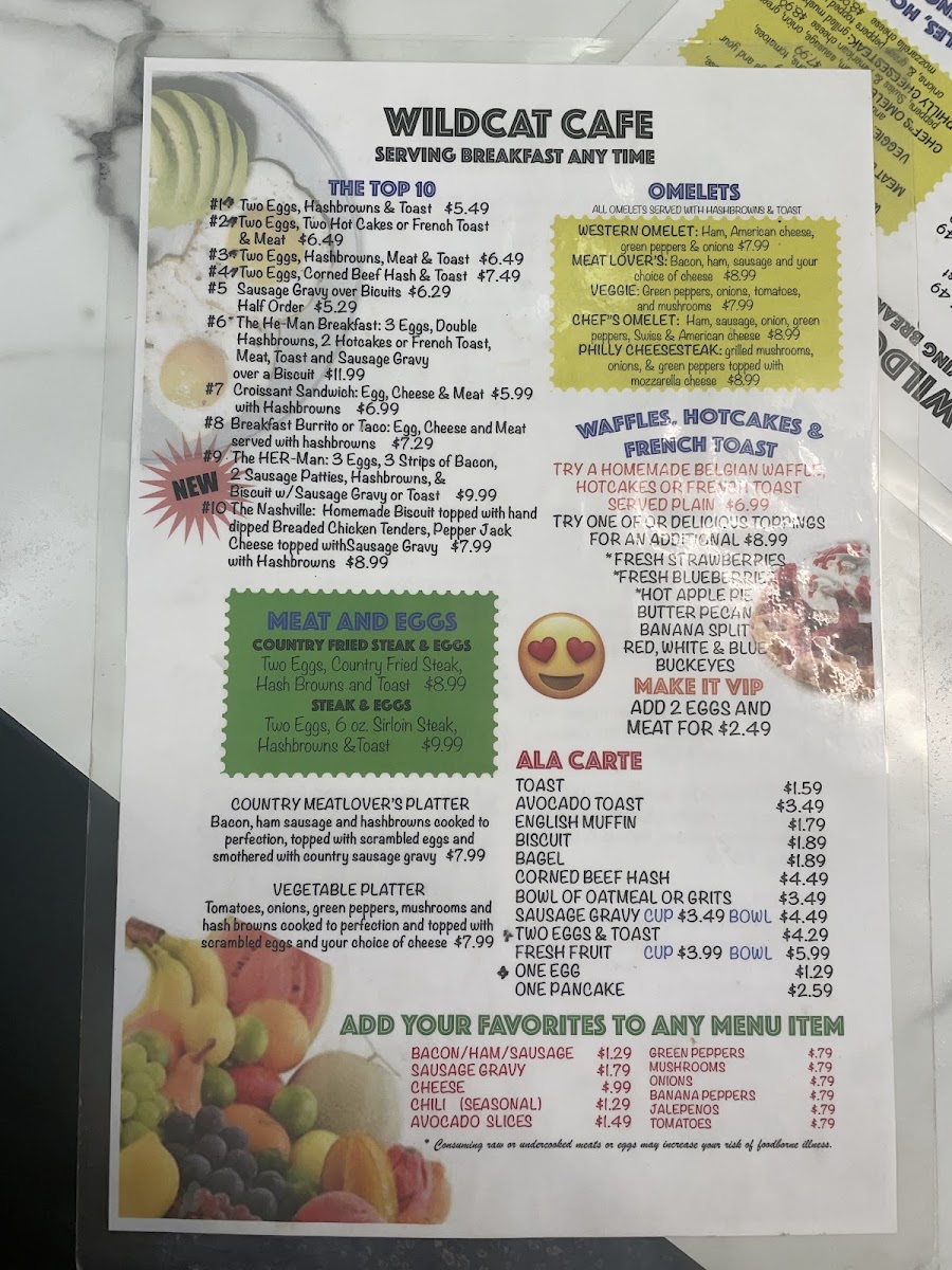 Menu Wildcat Café-6