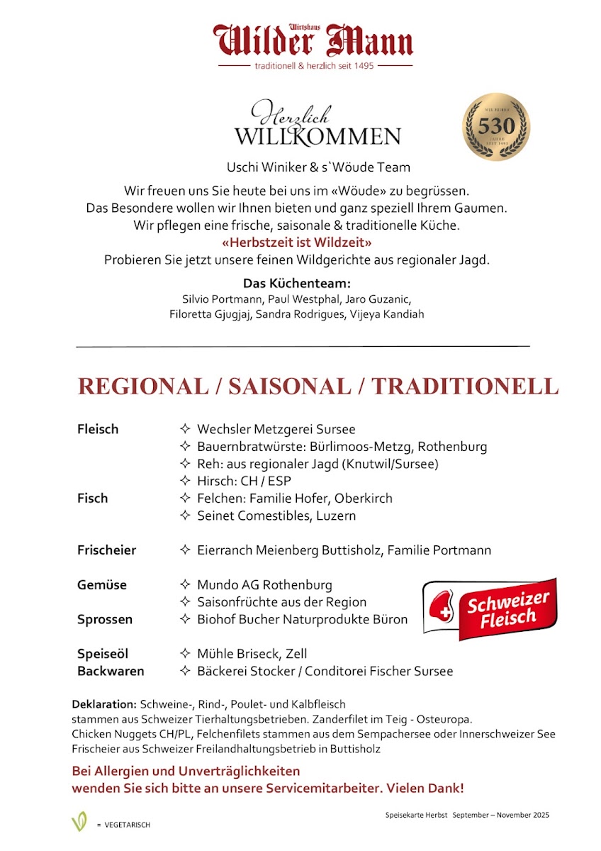 Menu Wilder Mann Sursee Ag-7