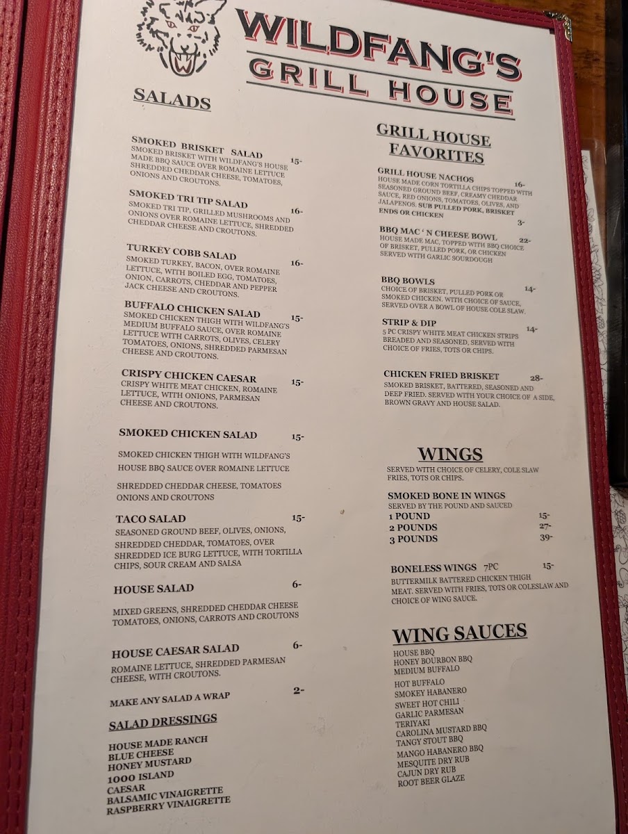 Menu Wildfang’S Grill House-1