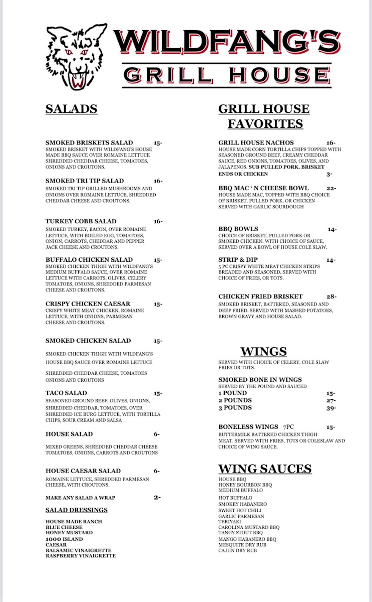 Menu Wildfang’S Grill House-4