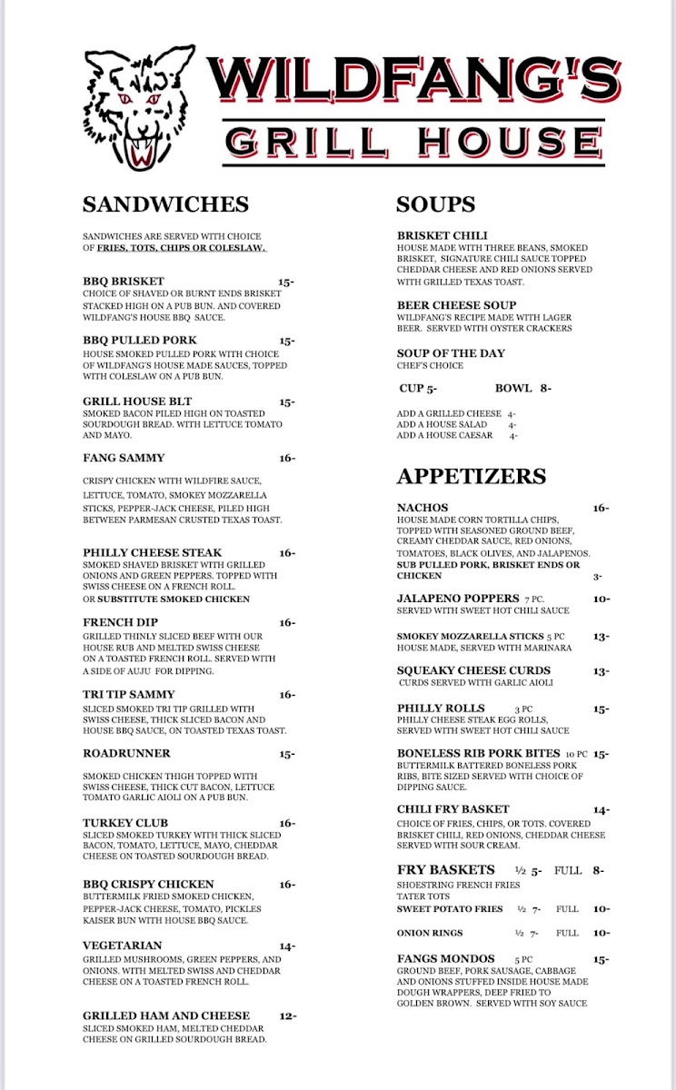 Menu Wildfang’S Grill House-6