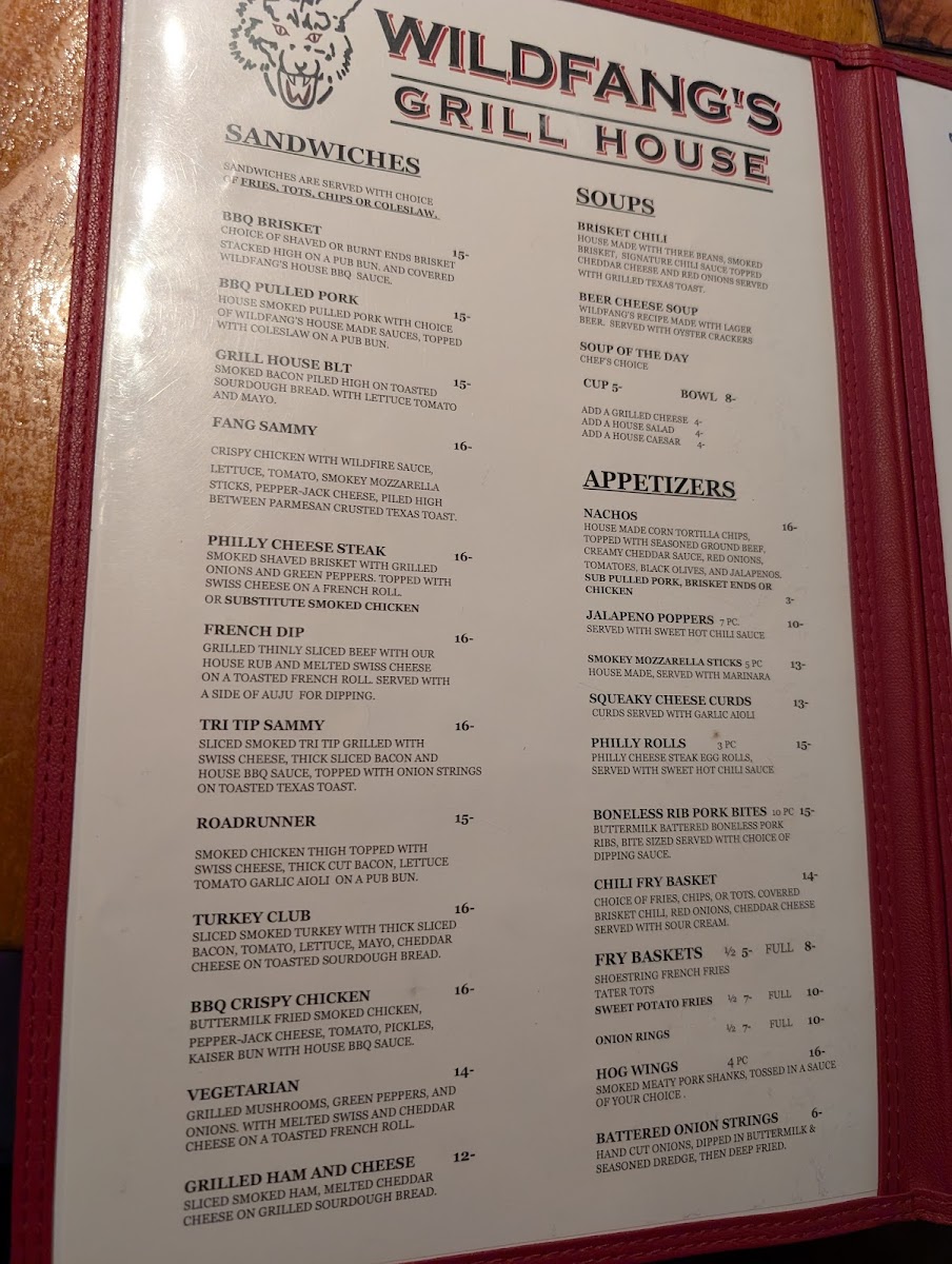 Menu Wildfang’S Grill House-7