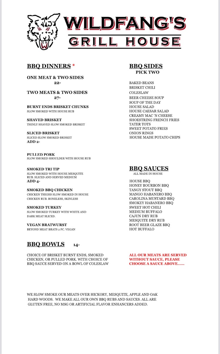 Menu Wildfang’S Grill House-8
