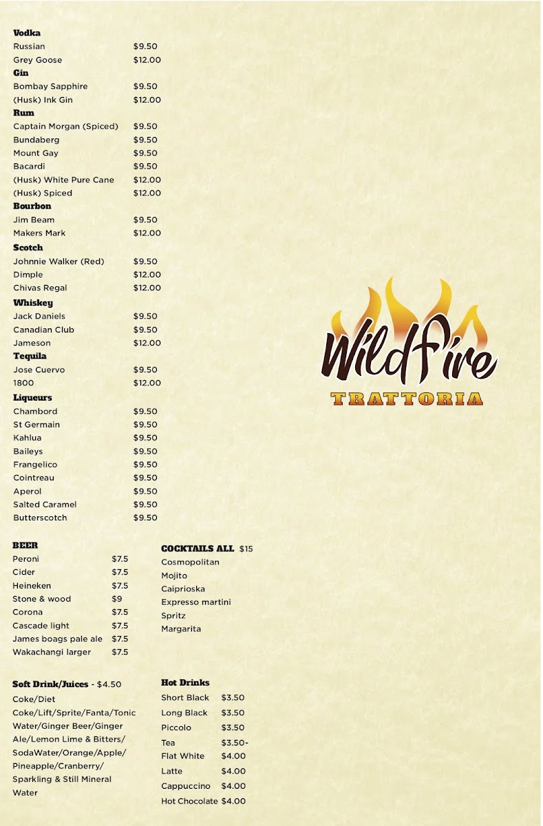 Menu Wildfire Trattoria-4