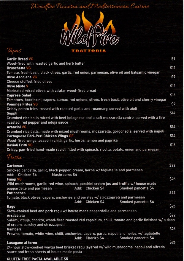 Menu Wildfire Trattoria-5