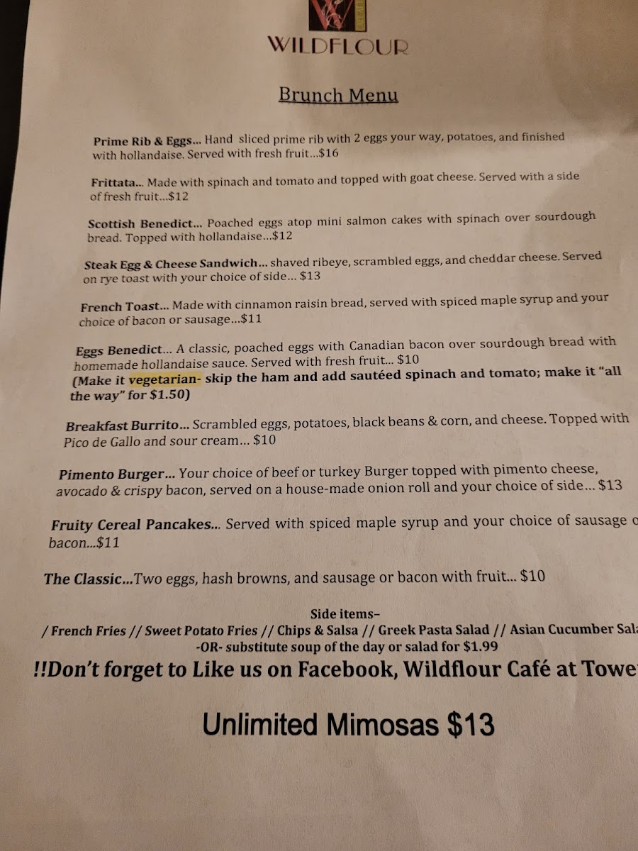 Menu Wildflour Cafe And Catering-2