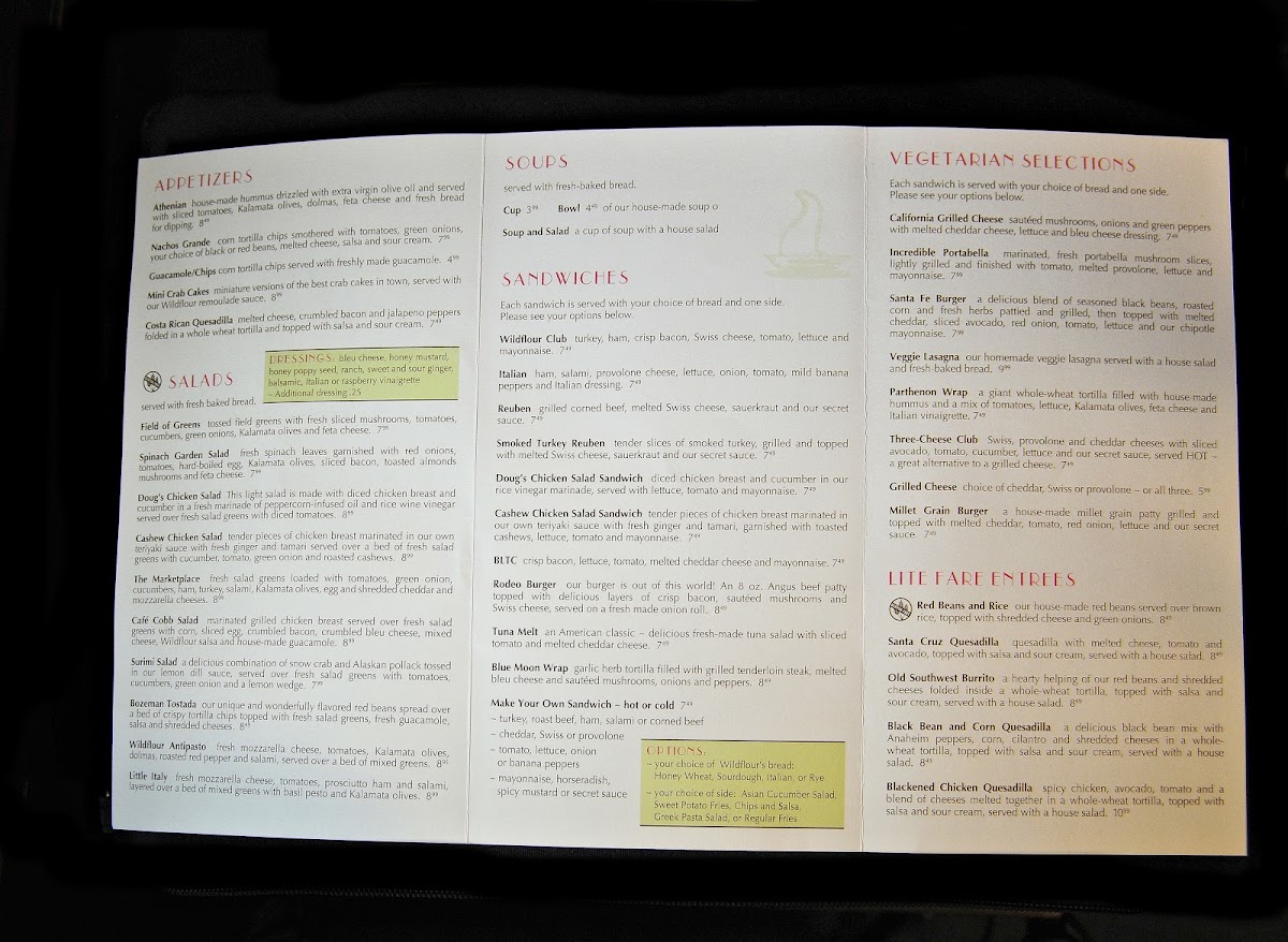 Menu Wildflour Cafe And Catering-5
