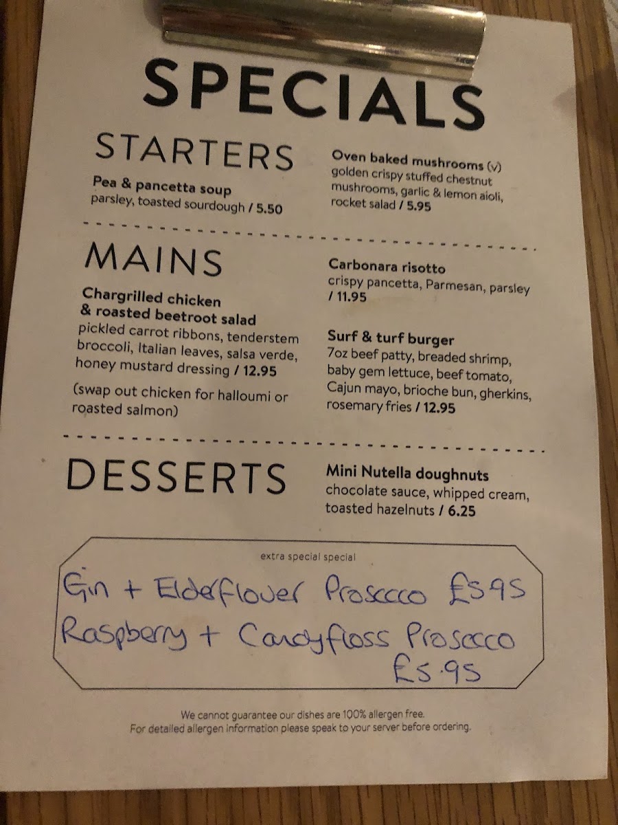 Menu Wildwood Restaurants Crawley-10