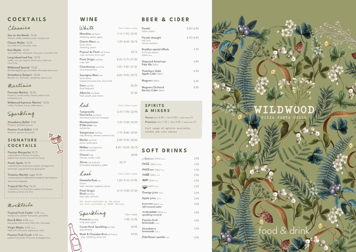 Menu Wildwood Restaurants Crawley-3