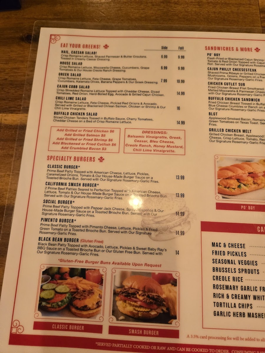 Menu Willie Rae's Social House-10