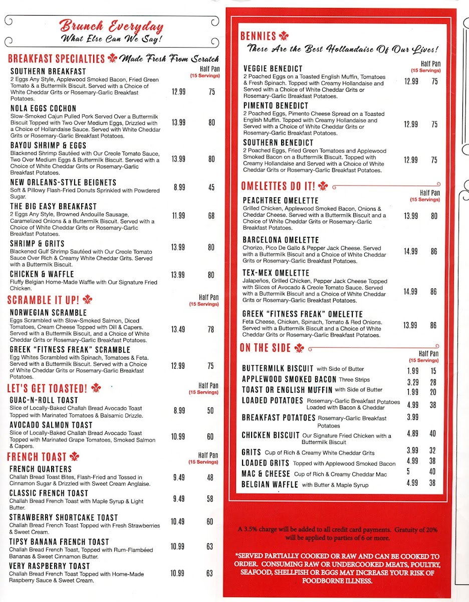 Menu Willie Rae's Social House-3