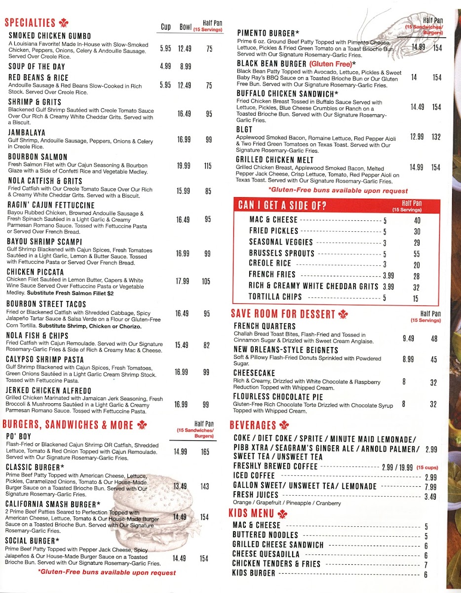 Menu Willie Rae's Social House-4